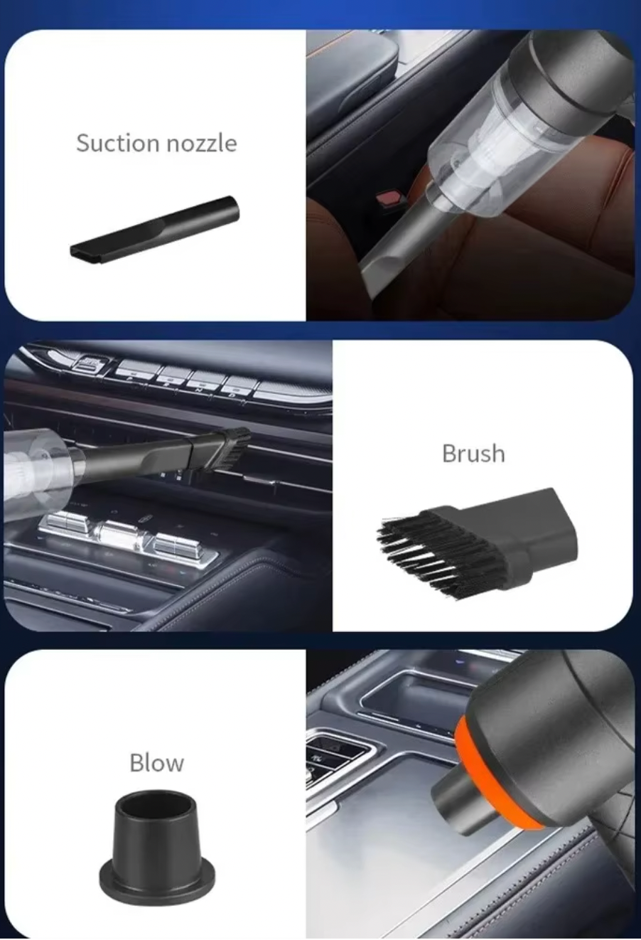 Wireless High-Power Car Vacuum Cleaner